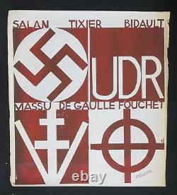Original Poster May 68 Udr Salan Tixier Bidaut Massu Poster 1968 062