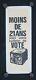 Original Poster May 68 Under 21 Years Vote Bulletin Post May 1968 211