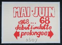 Original Poster May June 1968 68 Debut Of A Lutte Prolongee Poster 569
