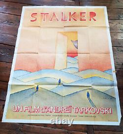 Original Poster Of The Movie Stalker 1981 Folon Tarkovski English Version Poster