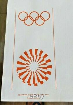 Original Poster Offset Pierre Soulages Oj Munchen Munich 1972 Olympics Post