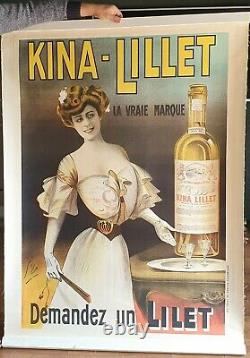 Original Poster Old Kina Lillet Lilet 1904 Dola Old Poster Old