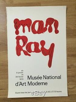 Original Poster Original Post Man Ray Musée National D'art Moderne In 1972