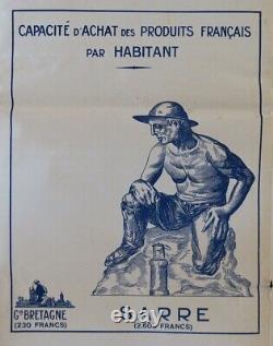 Original Poster Plebiscite 1935 Sarre France Allemeane 80x70cm Poster