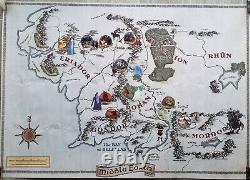 Original Poster Poster, Map Middle-earth (lord Of The Rings Of 1978)