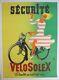 Original Poster Poster Solex Velosolex 120x160cm Entoilée René Ravo 1953 1964