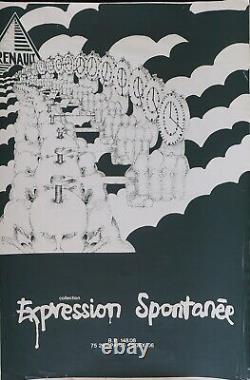 Original Poster Spontaneous Expression May 68 Jean Bériac 41x61cm poster 1354