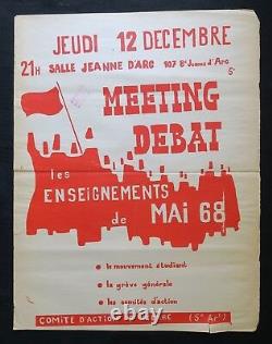 Original Poster THE LESSONS OF MAY 68 MARSEILLE poster may 1968 265