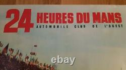 Original Poster Vintage 24 H Du Mans Race Poster 1970 Number 525 Very Good Condition