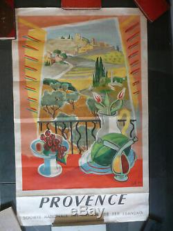 Original Vintage Poster Post Jal 1945 Sncf Provence 62 X 100 CM