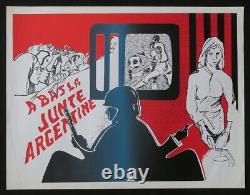 Original poster DOWN WITH THE ARGENTINE JUNTA 1978 political poster 746