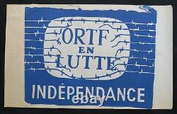 Original poster May 68 ORTF IN STRUGGLE INDEPENDENCE French poster May 1968 060
