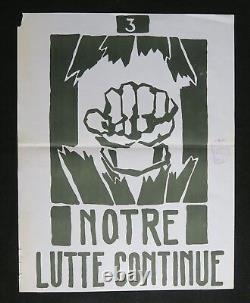 Original poster May 68 OUR STRUGGLE CONTINUES 3 french poster 1968 002