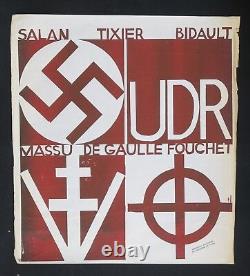 Original poster May 68 UDR SALAN TIXIER BIDAUT MASSU French poster 1968 062