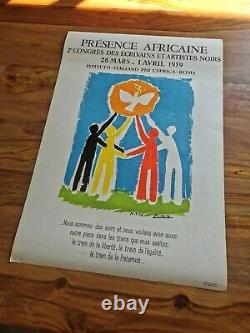 Pablo Picasso Poster African Presence 1959 Original Poster Litho
