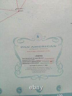 Pan American Airways System Poster Old/original Poster 1963