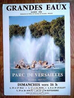 Parc De Versailles Grandes Eaux Poster Original Poster 1984