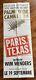 Paris Texas Win Wenders Kinski Poster Original 1984 Gold Palm Cannes