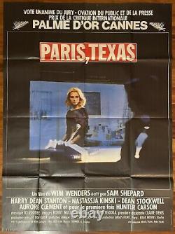 Paris Texas Win Wenders Kinski Poster Original 1984 Gold Palm Cannes