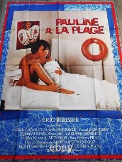 Pauline at the Beach ORIGINAL Poster 120x160cm 4763 1983 Eric Rohmer