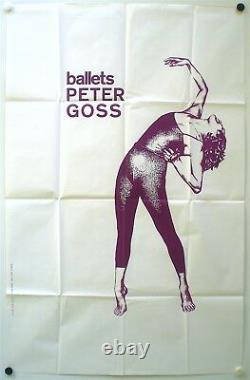 Peter Goss Ballets Original Poster Very Rare Poster Circa 1970