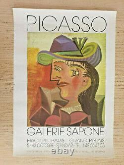 Picasso Original Exhibition Poster Galerie Sapone Poster 1991