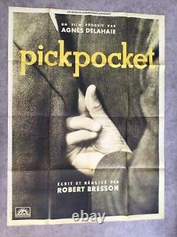 Pickpocket Movie Poster1959 Original Grande French Movie Poster Robert Bresson