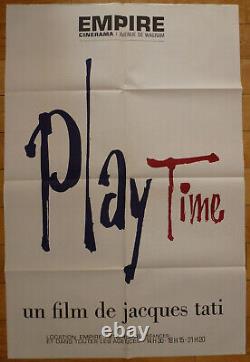 Playtime Jacques Tati 1967 Original Poster Empire Theatre 80x120 Poster