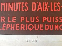 Plm Aix The Baths Revard Poster Old/original Poster Henry Reb 1935