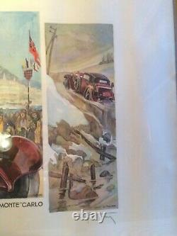 Poster Geo Ham Rally International Monte Carlo 193233 34 Litho Illustrated