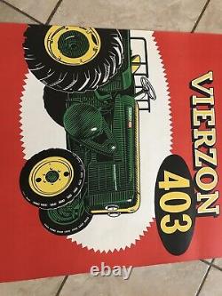 Poster Old Tractor Vierzon An 50 Litho Tractor Traktor Poster Agriculture