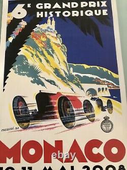 Poster Original Poster 6th Monaco Grand Prix Historical Formula 1 F1 2008