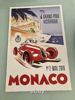 Poster Original Poster 7th Monaco Grand Prix Historical Formula 1 F1 2010
