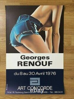 Poster Original Poster Georges Renouf Galerie Art Concorde Paris 1976