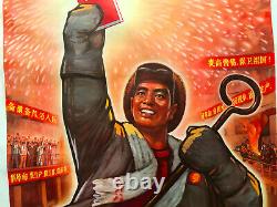 Poster Poster Original Propaganda Mao Revolution Cultural Revolution Campaigns