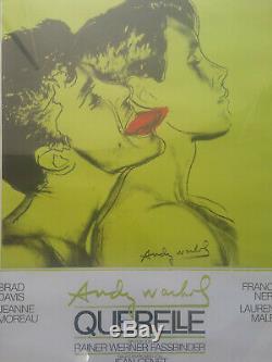 Poster Poster Signed Original Andy Warhol Pop Art Quarrel 1982 Green Gay