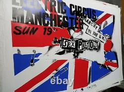 Poster Vintage Original Ultra Rare! Sex Pistols Manchester Rare