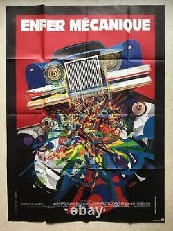 Poster of MECHANICAL HELL (First Edition 1977) Original Large French Movie Poster (CAR)