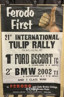 Rare Original Tulip Rally 1969 Holland Tulpen Tulip Poster Poster