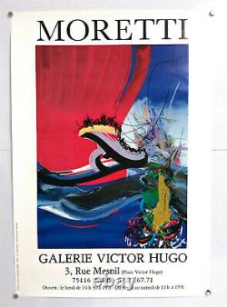 Raymond Moretti Original Exhibition Poster G. Victor Hugo Poster -c. 1980