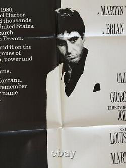 Scarface 1983 Brian De Palma Al Pacino Original Poster US