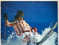 Skis Rossignol France 1975's Poster Old/original Skiing Poster