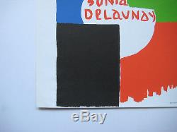 Sonia Delaunay Rare Lithograph Poster In 1975 Lithographic Post Mnam Paris