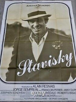 Stavisky Original Poster 120x160cm 4763 1974 Alain Resnais Belmondo