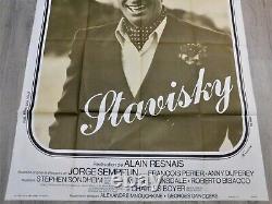 Stavisky Original Poster 120x160cm 4763 1974 Alain Resnais Belmondo