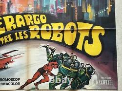 Superargo Vs. Robots (cinema Poster Eo 1967) Santo Original Movie Poster