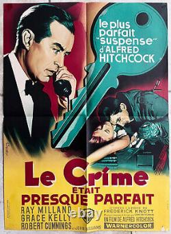 THE CRIME WAS ALMOST PERFECT, Hitchcock, Original 1954 Poster 60X80
