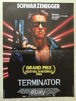 Terminator Original Movie Poster (eo 1985) French Average Movie Poster