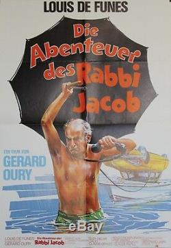 The Adventures Of Rabbi Jacob Original Poster (gérard Oury / Louis De Funes)