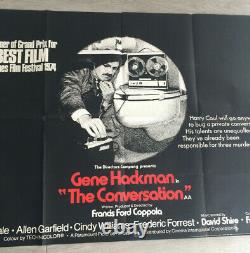 The Conversation 1974 Coppola Hackman Cazale Poster Original Poster English